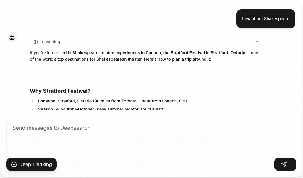 Chat with Deepsearch